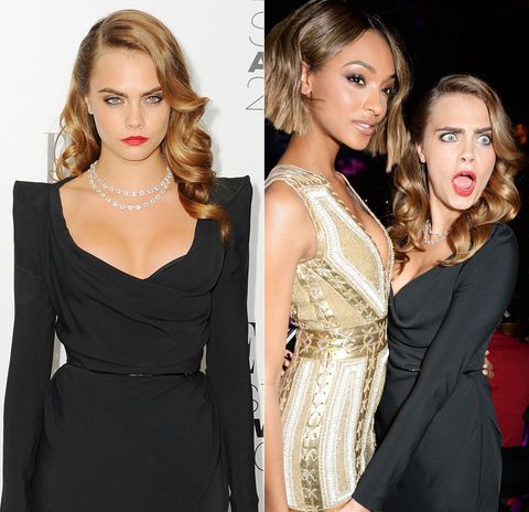 Кара Delevingne Silly Faces