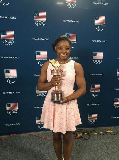 Тя is the Team U.S.A. Female OLYMPIC Athlete of the Year. 