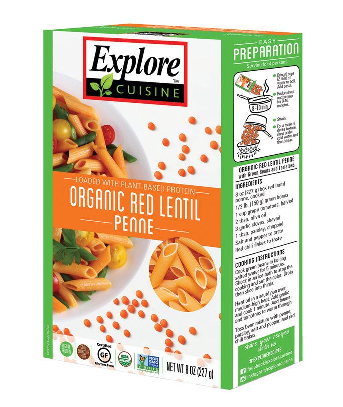 изследвам Cuisine Organic Red Lentil Penne