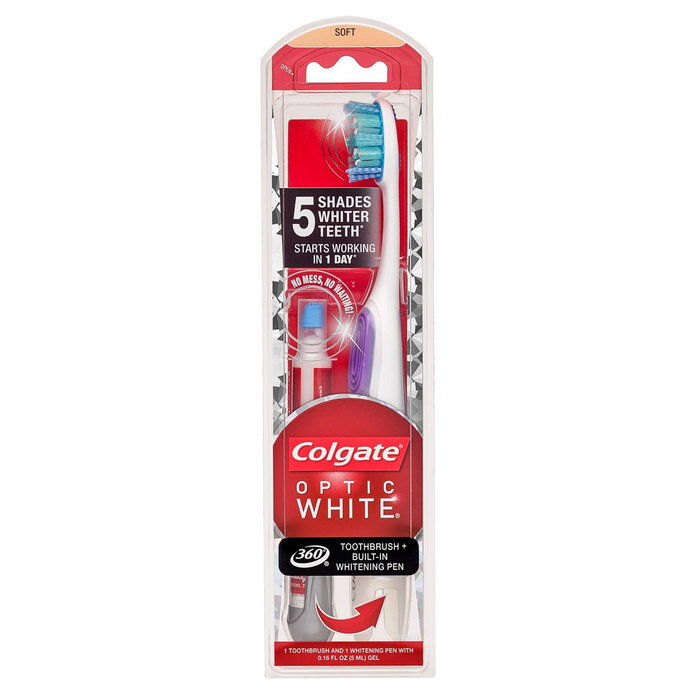 Colgate Optic White Toothbrush + Whitening Pen 