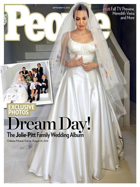 Анджелина Jolie Brad Pitt wedding People cover