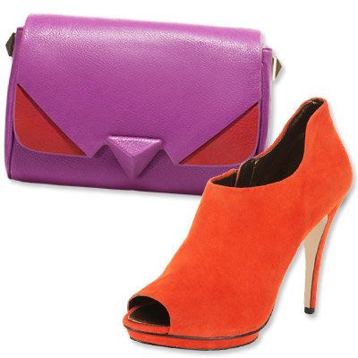 падане's Most Vibrant Bag and Shoe Combos - Zara - BCBG