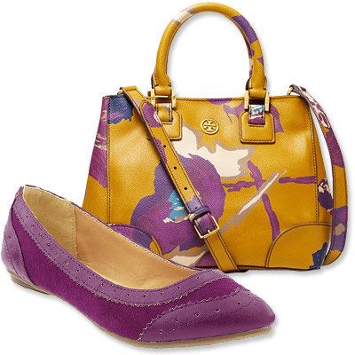 падане's Most Vibrant Bag and Shoe Combos - Tory Burch - Old Navy
