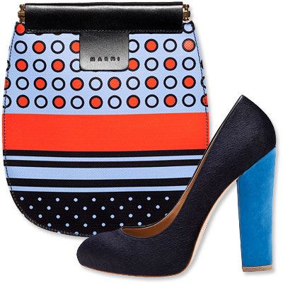 падане's Most Vibrant Bag and Shoe Combos - Marni - Ann Taylor