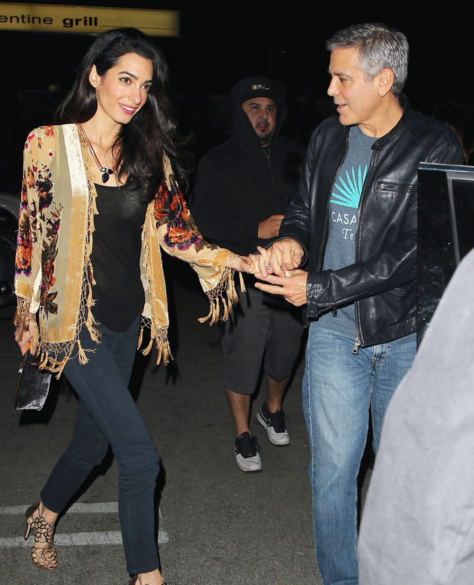 Джордж Clooney and wife Amal step out for another sushi dinner date - Part 2