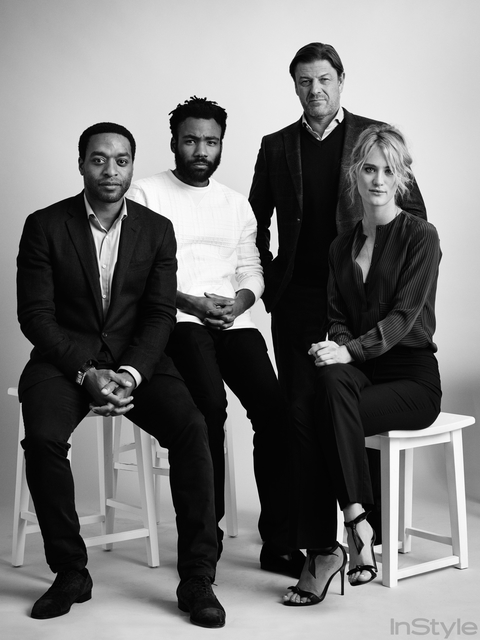 Доналд Glover, McKenzie Davis, Sean Bean, Chiwitel, the Martian, TIFF, portrait Studio, 2015, Toronto International Film Festival