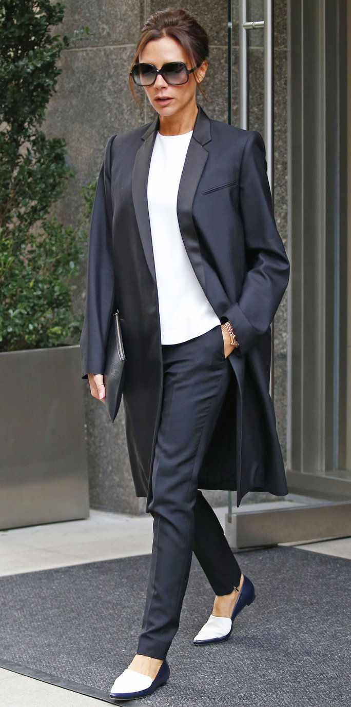 Виктория Beckham leaves her hotel to attend the Social Good Summit in NYC