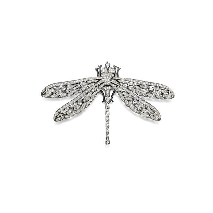 Crystal-Wing Dragonfly Pin