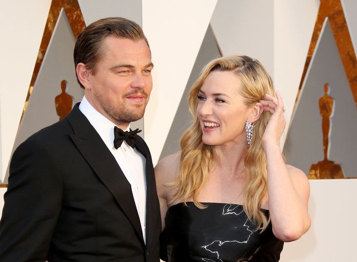 Кейт and Leo at the 2016 Academy Awards
