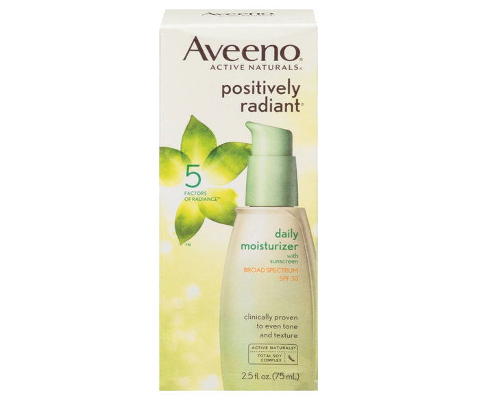 рано 20s: Aveeno Positivily Radiant Daily Facial Moisturizer With SPF 50 