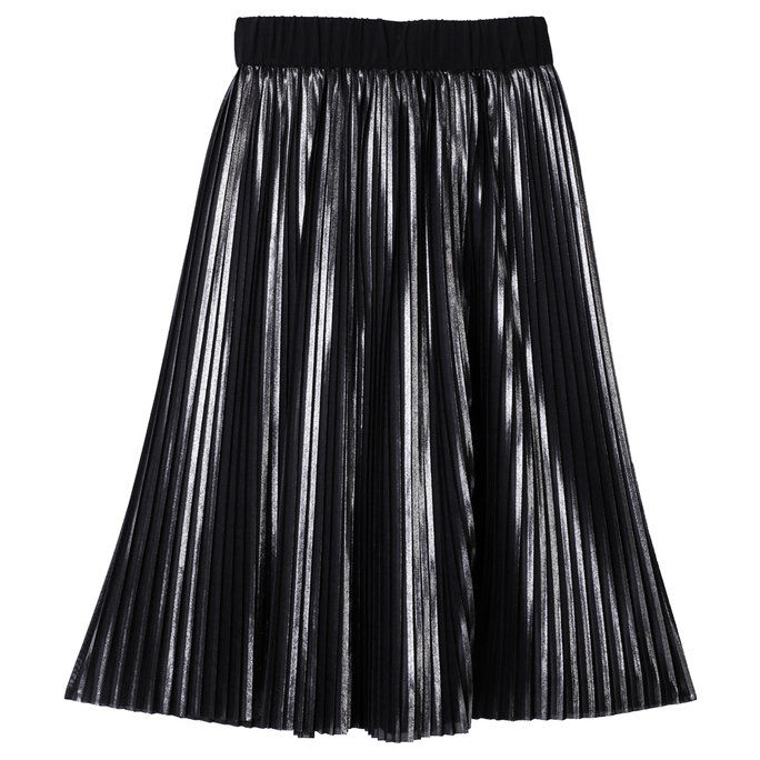 метален Pleated Skirt 