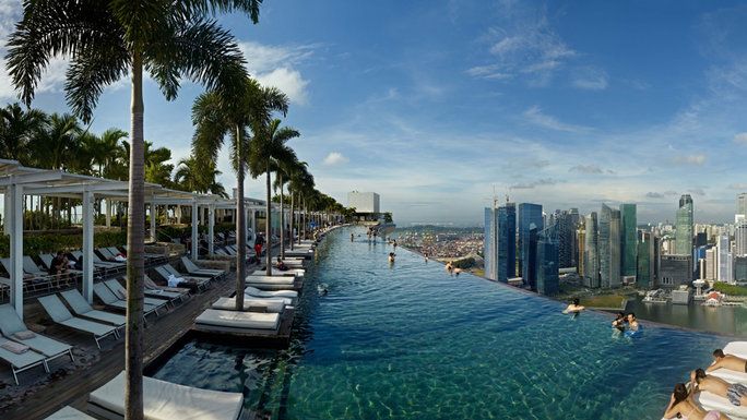 най-много Epic Pools In The World 1 Infinity pool in Singapore at Marina Bay Sands resort