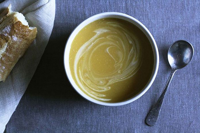 Butternut Squash Soup with Miso and Coconut 