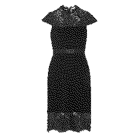 Ким Corded Lace-Paneled Crepe Dress