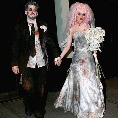 Χριστίνα Aguilera and Jordan Bratman - Stars in Halloween Costumes