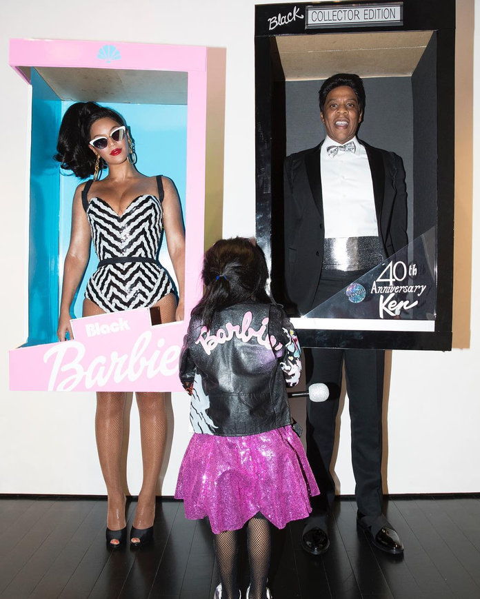 Beyoncé, Jay Z, and Blue Ivy Carter as Barbie Dolls