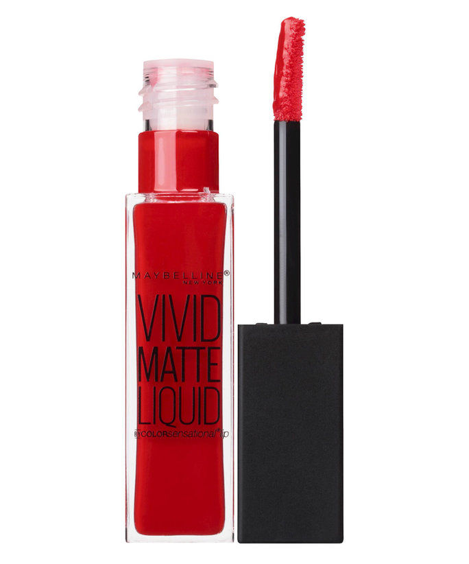 Maybelline Color Sensational Vivid Matte Liquid Lip Color In Rebel Red 