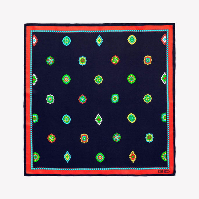 Kenzo x H&M Patterned Silk Scarf 