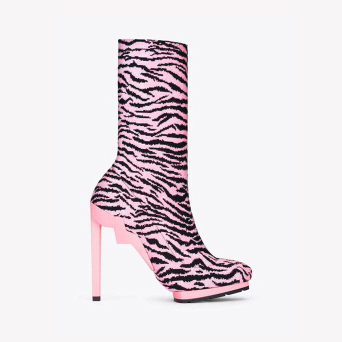 Kenzo x H&M Tiger-Striped Ankle Boots 