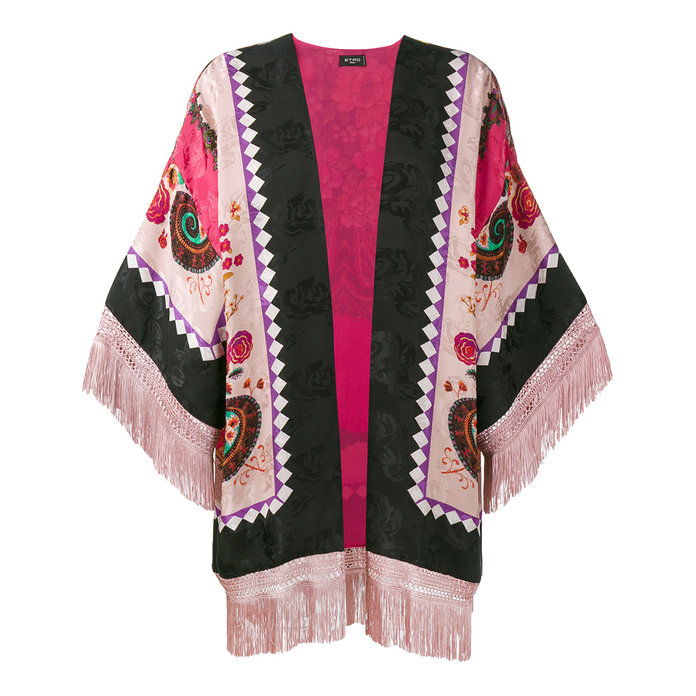 ресни Printed Kimono Jacket