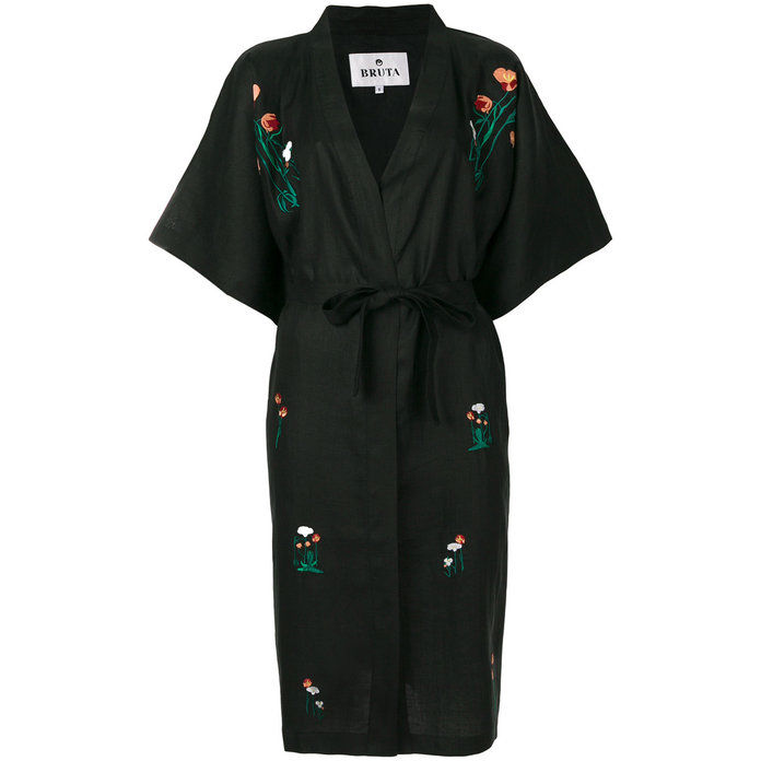 цветен Bouquet Kimono