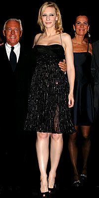 Cate Blanchett, Giorgio Armani, maternity style, celebrity style, celebrity fashion, pregnant celebrities