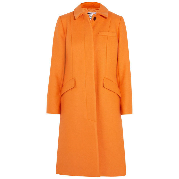 Πορτοκάλι Wool Coat 