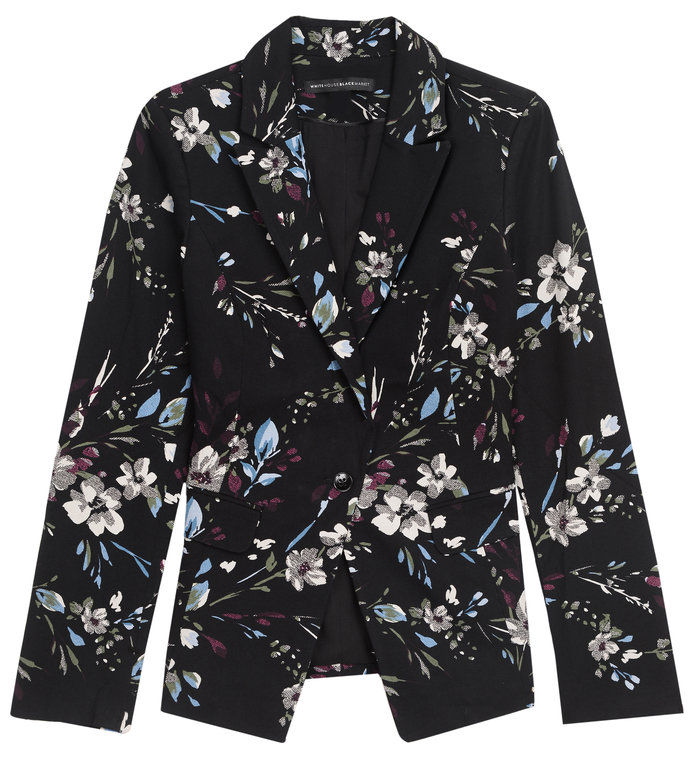 А floral blazer to spice up your suit by White House Black Market