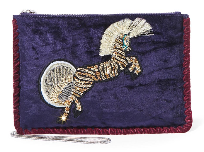 А statement clutch to pair with jeans and eveningwear by Steve madden