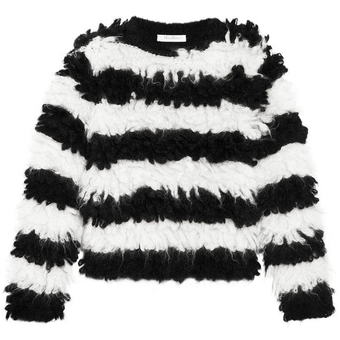 Μέγιστη Mara Striped Mohair-Blend Sweater