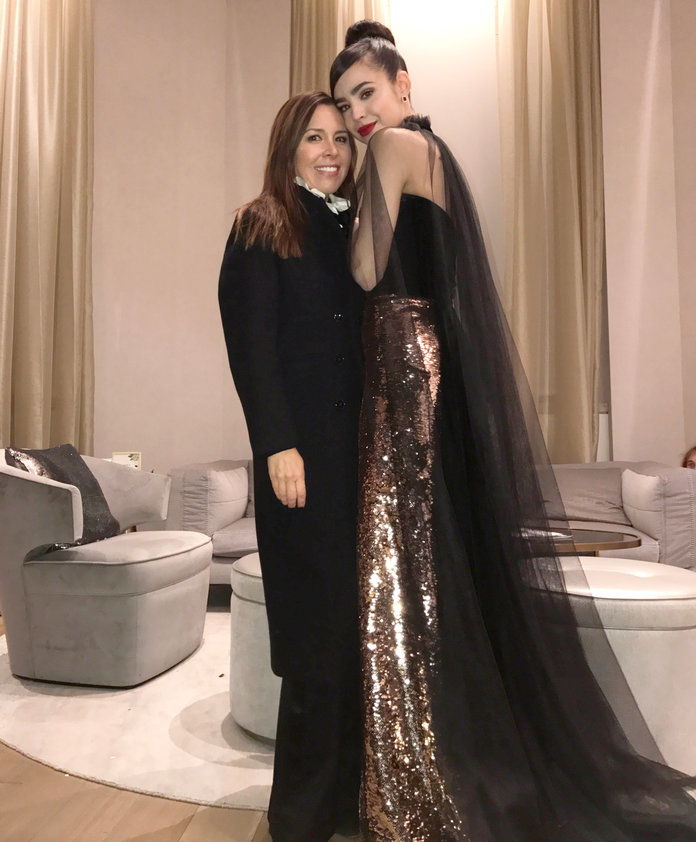 зад кулисите with the woman behind the dress, Monique Lhuillier