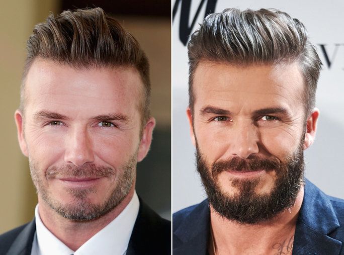 брада or No Beard - David Beckham