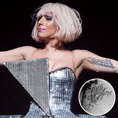 дама Gaga - Celebrity Tattoos