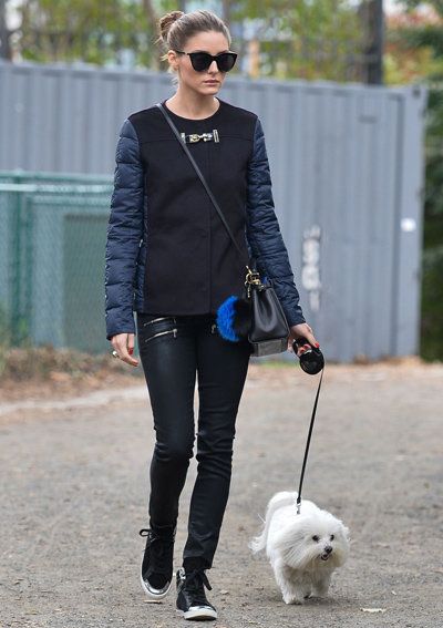 Olivia Palermo Dog Walking