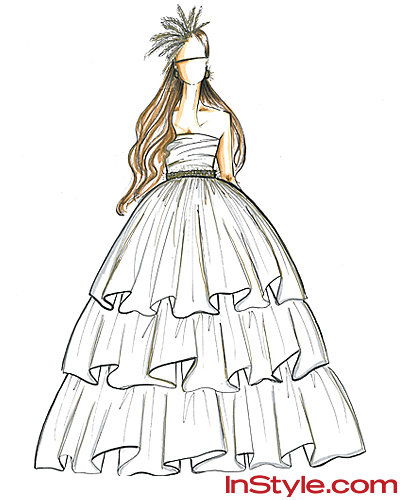 мода Designers Sketch Kate Middleton's Wedding Dress - Shoshanna