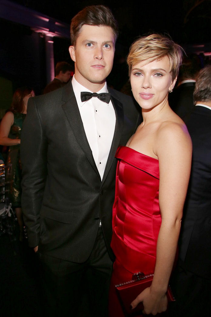 Колин Jost and Scarlett Johansson