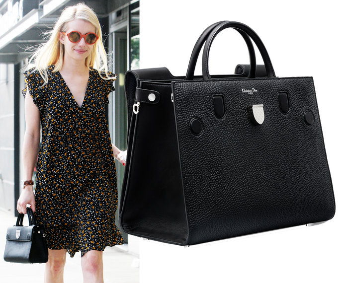 Ема Roberts carrying a Dior bag 