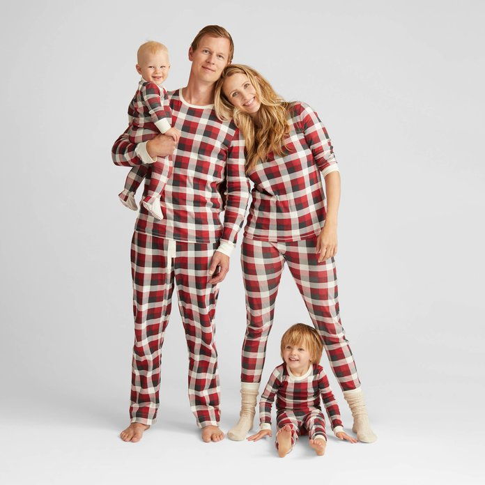 Burt's Bee Organic Cotton Plaid Family Pajamas Collection