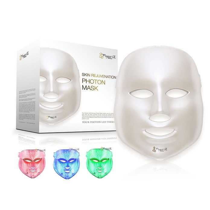 Εργο E Beauty 3 Color LED Mask Photon Light Skin Rejuvenation Therapy Facial Skin Care Mask
