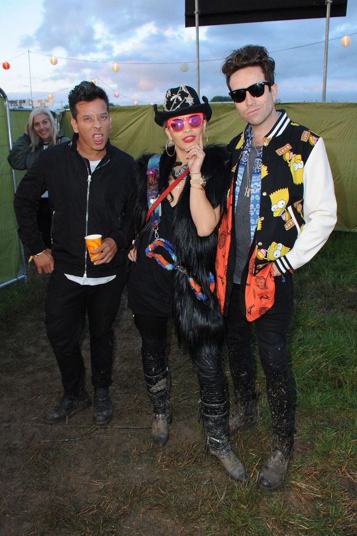 Nick Grimshaw And Rita Ora At Glastonbury 2014
