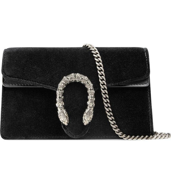 Gucci Super Mini Dionysus Velvet Shoulder Bag