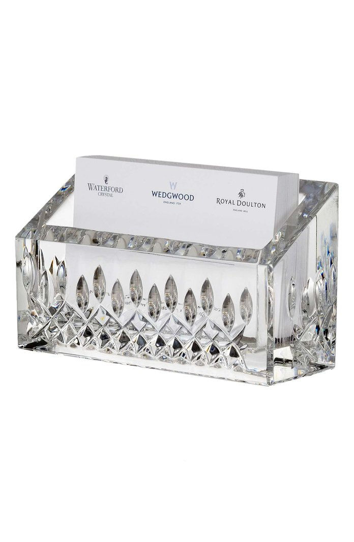 WATERFORD Lismore Lead Crystal Business Card Holder