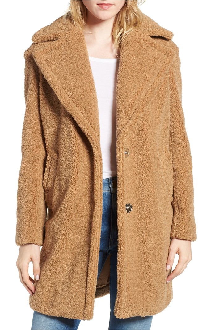 Ψεύτικος Fur Teddy Bear Coat