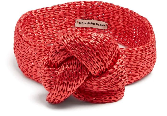 Raffia-Knit Headband 