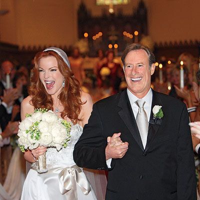 сватба Day Details: Marcia Cross and Tom Mahoney