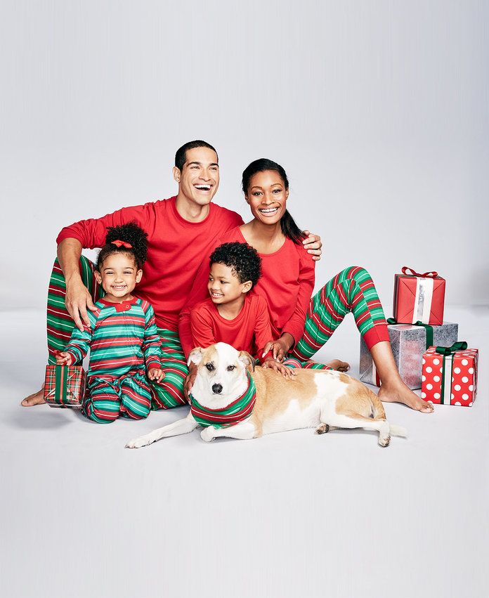 Οικογένεια Pajamas Holiday Stripe Pajama Sets