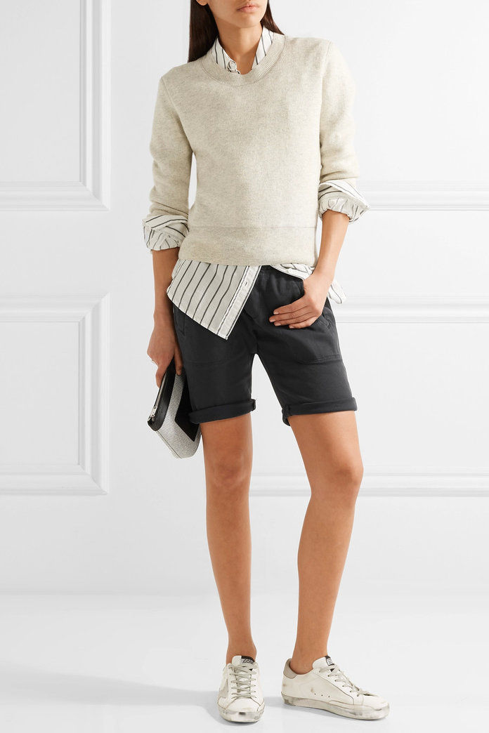 Τέντωμα cotton and modal-blend twill shorts