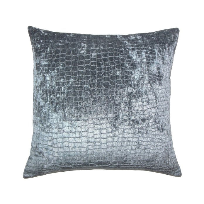 ο Pillow Collection Gray Stripe Square Throw Pillow 