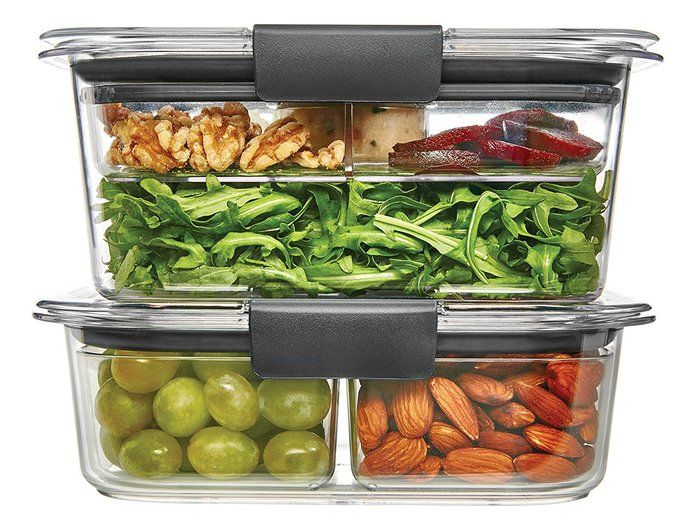 Rubbermaid Brilliance Salad/Snack Lunch Storage Container Combo Kit