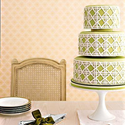 πράσινος wedding cake